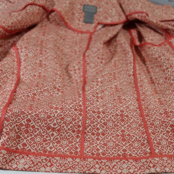 Y2K Sigrid Olsen Red & White Patterned Blazer Jacket Size 10 - Picture 8 of 11